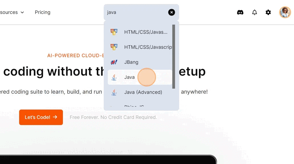 Using JDoodle AI